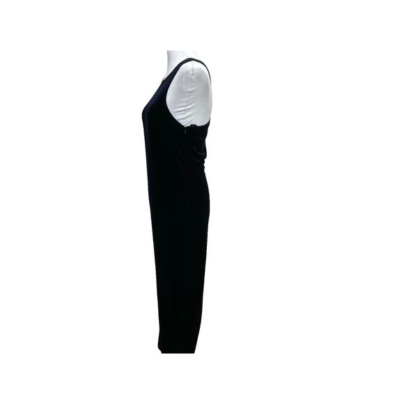 Laundry by Shelli Segal Blue Velour Gown - Picture 6 of 8